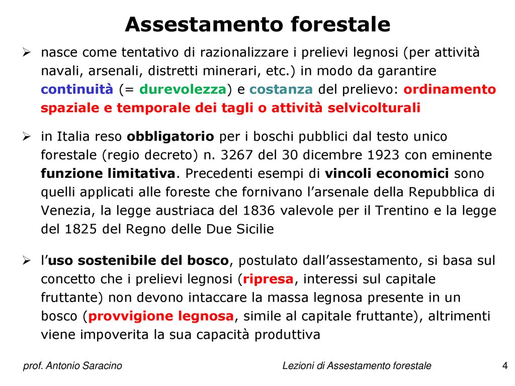 Assestamento Forestale Ppt Scaricare